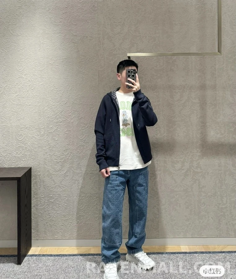 디올 디올 Oblique 자카드 후드 집업 상세 이미지