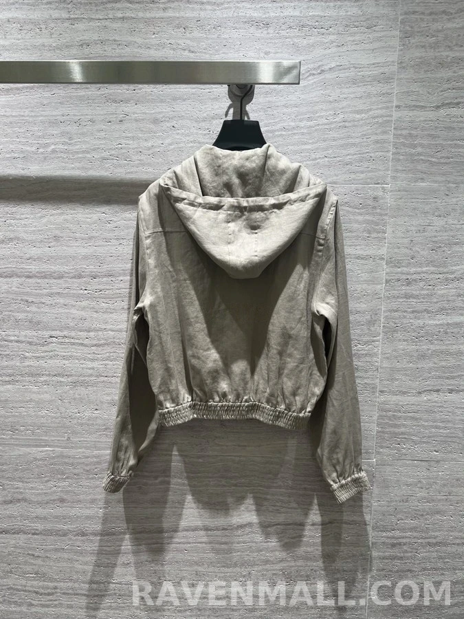 로로피아나 로로피아나 린넨 후드 집업 자켓 상세 이미지