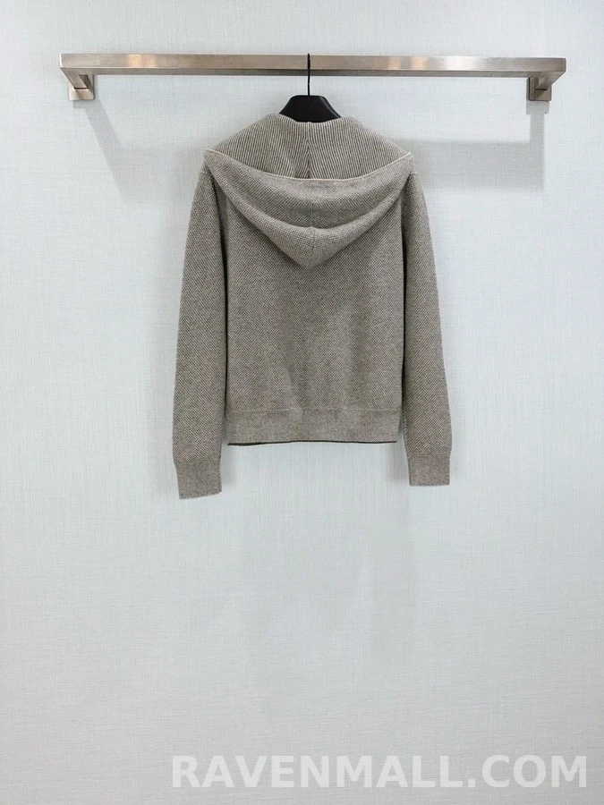 로로피아나 로로피아나 벌집 패턴 집업 자켓 상세 이미지