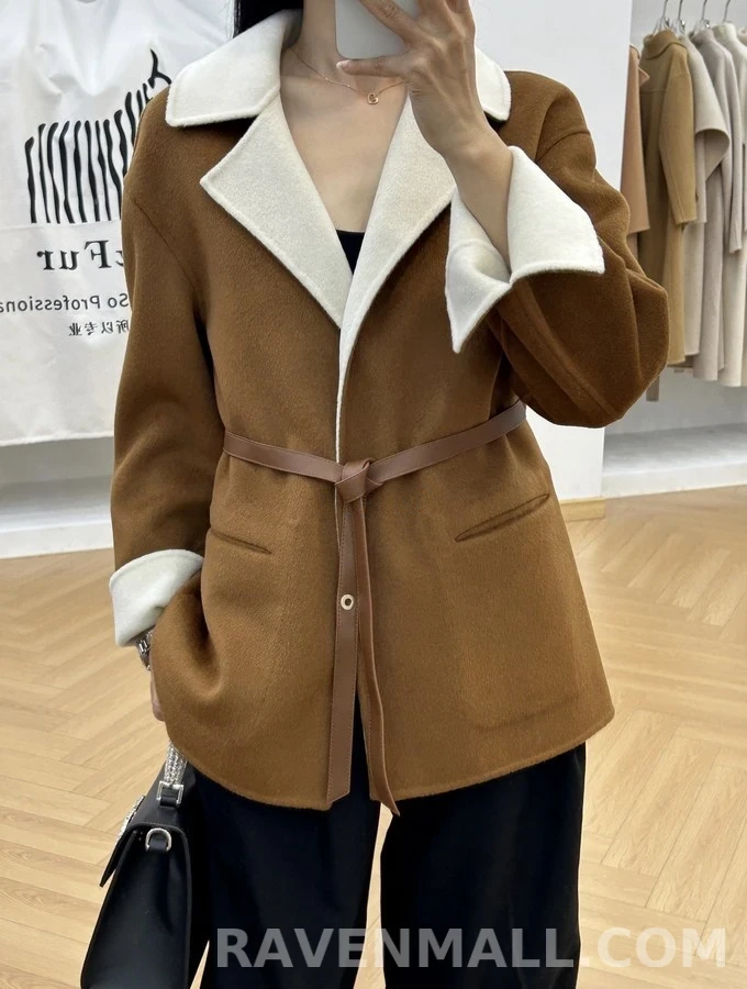로로피아나 로로피아나 벨티드 더블페이스 자켓 상세 이미지