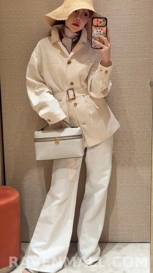 로로피아나 로로피아나 벨티드 울 자켓 상세 이미지