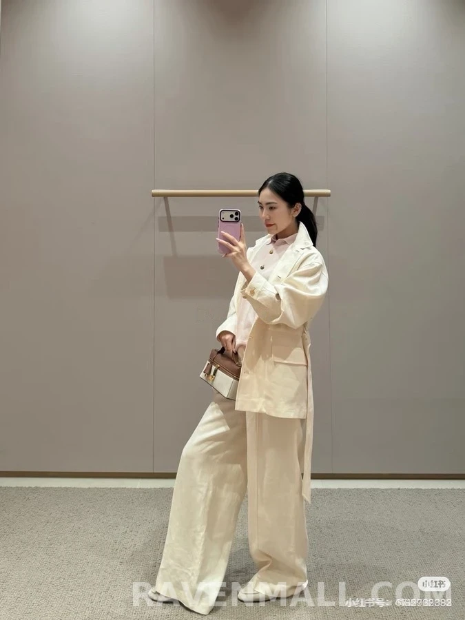 로로피아나 로로피아나 벨티드 울 자켓 상세 이미지