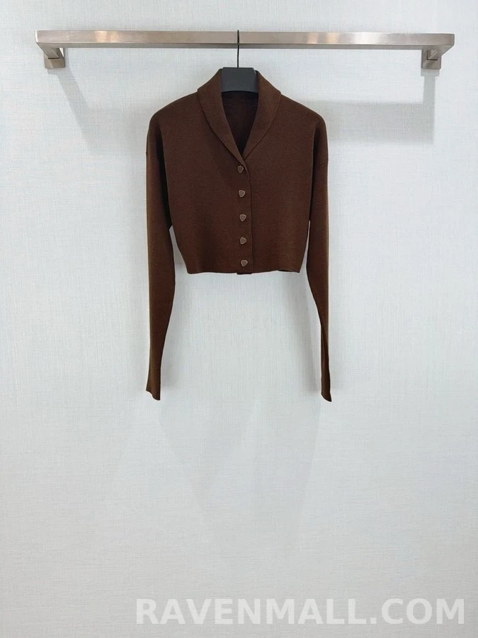 로로피아나 로로피아나 울 쇼칼라 크롭 가디건 상세 이미지