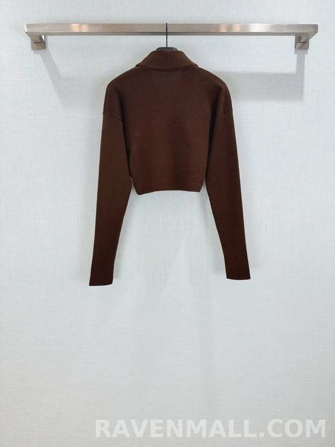 로로피아나 로로피아나 울 쇼칼라 크롭 가디건 상세 이미지