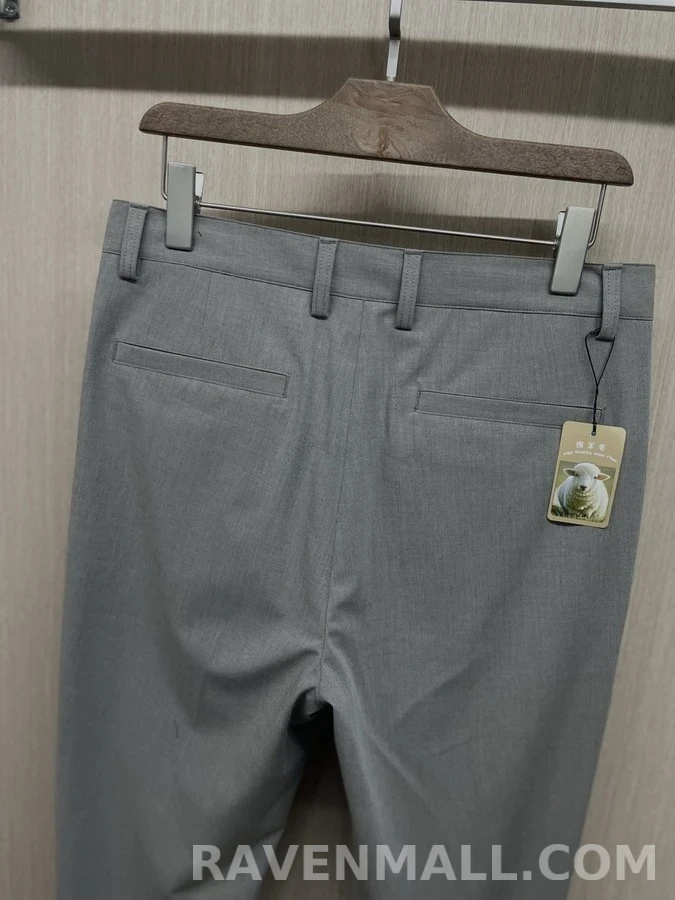 로로피아나 로로피아나 울 혼방 슬림 비즈니스 팬츠 상세 이미지