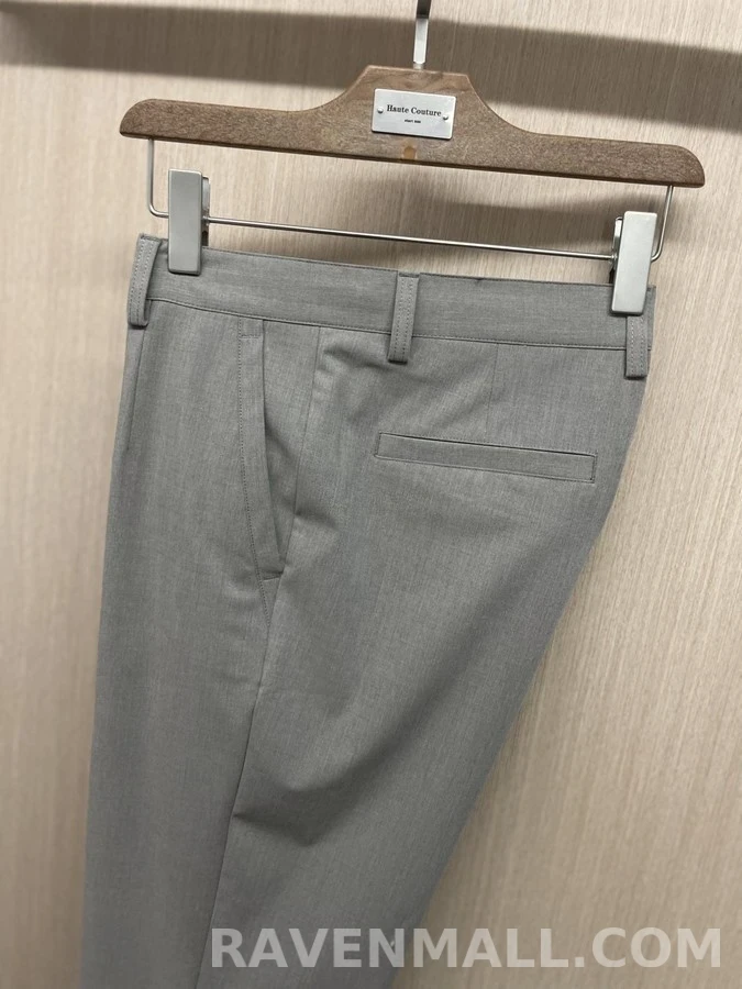 로로피아나 로로피아나 울 혼방 슬림 비즈니스 팬츠 상세 이미지