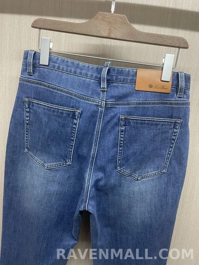 로로피아나 로로피아나 워시드 슬림 스트레이트 데님 팬츠 상세 이미지