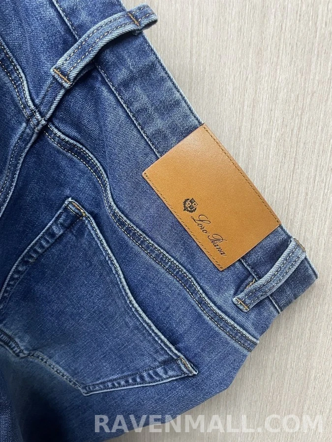 로로피아나 로로피아나 워시드 슬림 스트레이트 데님 팬츠 상세 이미지