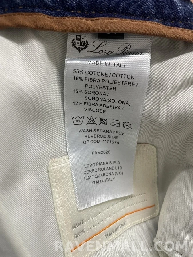 로로피아나 로로피아나 워시드 슬림 스트레이트 데님 팬츠 상세 이미지