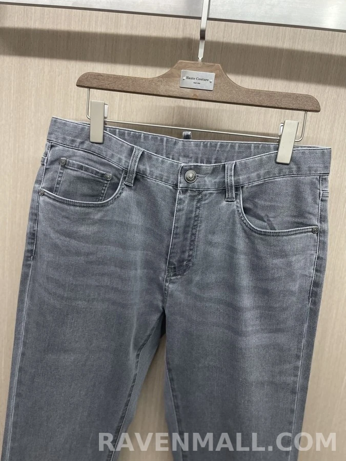 로로피아나 로로피아나 워싱 오포켓 슬림 스트레이트 데님 상세 이미지