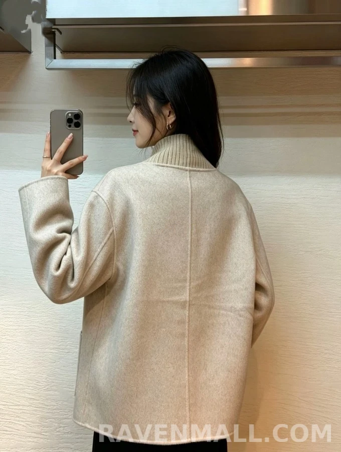 로로피아나 로로피아나 캐시미어 리브 카라 가디건 상세 이미지
