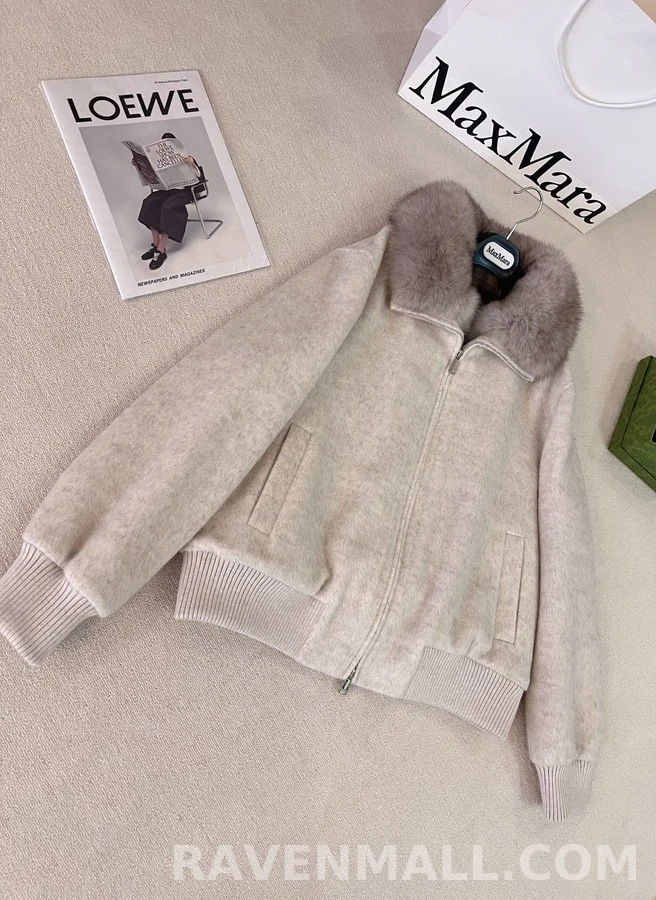 로로피아나 로로피아나 퍼 카라 울 블루종 자켓 상세 이미지