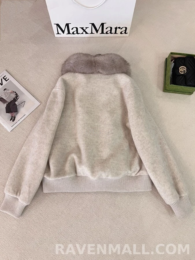 로로피아나 로로피아나 퍼 카라 울 블루종 자켓 상세 이미지
