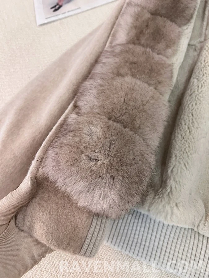 로로피아나 로로피아나 폭스 퍼 칼라 울 캐시미어 자켓 상세 이미지