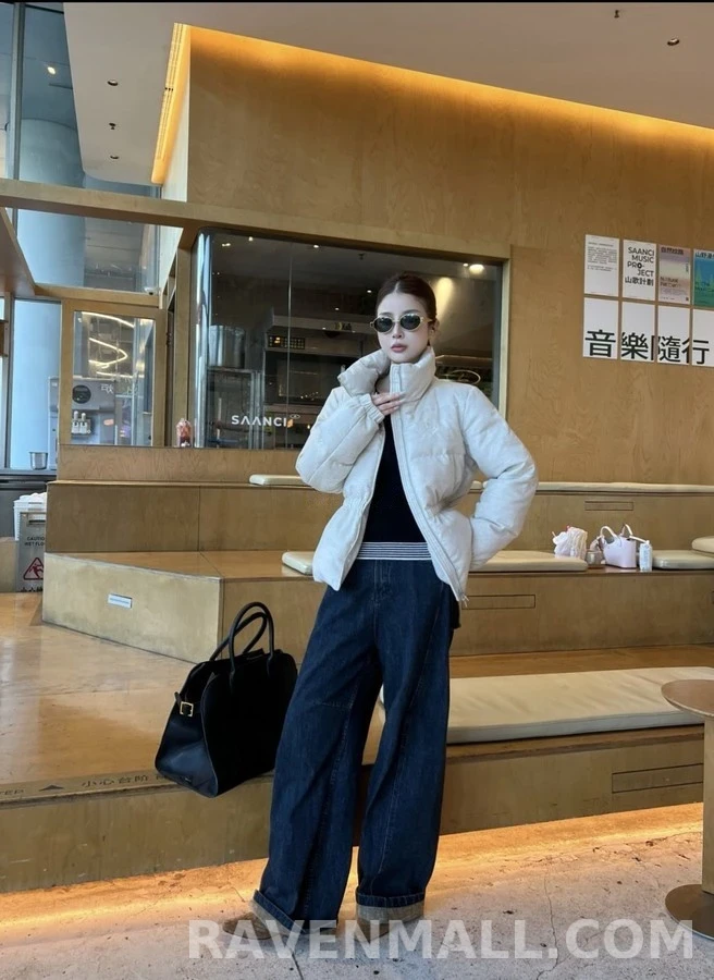 로로피아나 로로피아나 하이넥 허리 스트링 패딩 자켓 상세 이미지