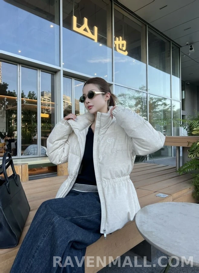 로로피아나 로로피아나 하이넥 허리 스트링 패딩 자켓 상세 이미지