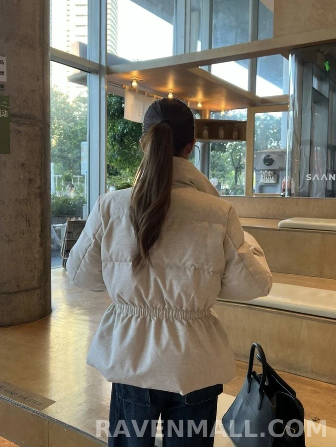 로로피아나 로로피아나 하이넥 허리 스트링 패딩 자켓 상세 이미지