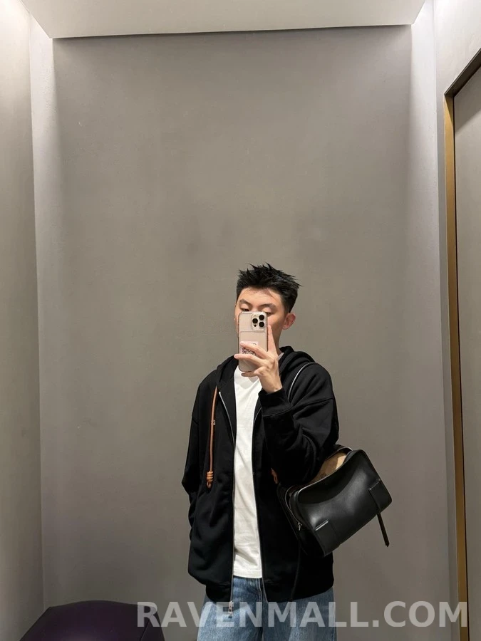 로에베 로에베 노티드 드로스트링 풀집업 후드 상세 이미지
