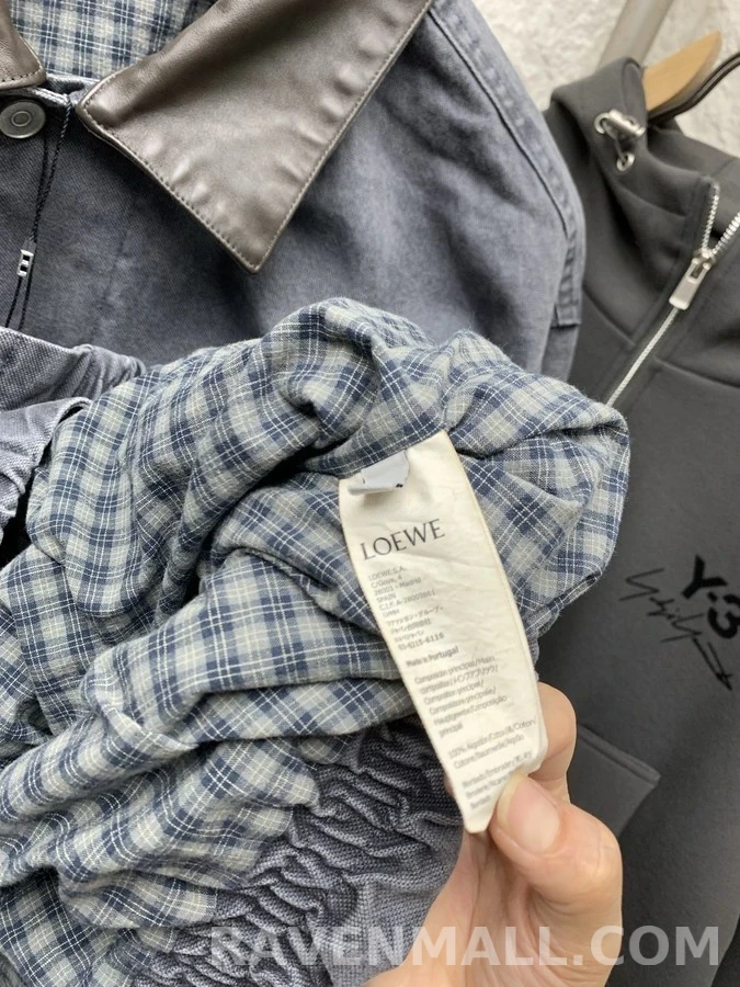 로에베 로에베 레더칼라 워싱 데님 자켓 상세 이미지
