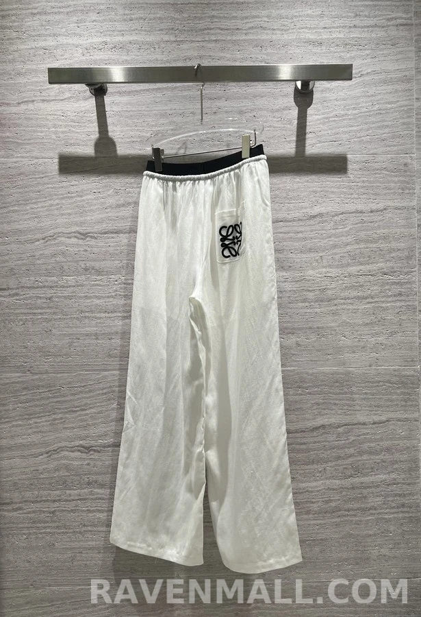 로에베 로에베 레터링 드로스트링 와이드 팬츠 상세 이미지