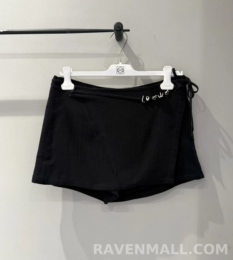 로에베 로에베 레터링 랩 스커트팬츠 상세 이미지
