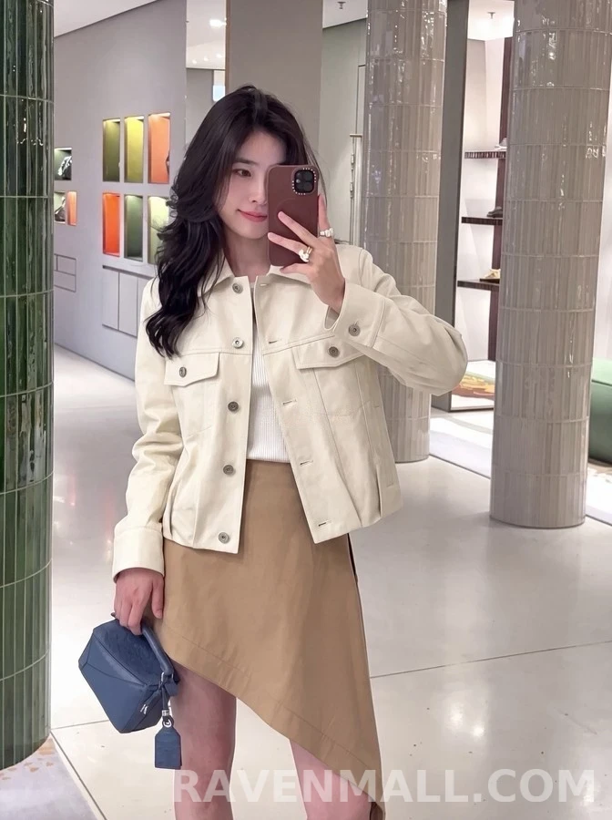 로에베 로에베 레트로 플리츠 크롭 자켓 상세 이미지