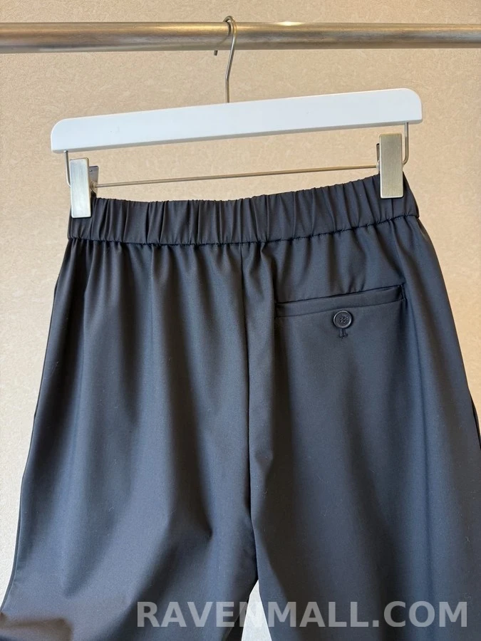 로에베 로에베 로고 밴딩 플리츠 팬츠 상세 이미지