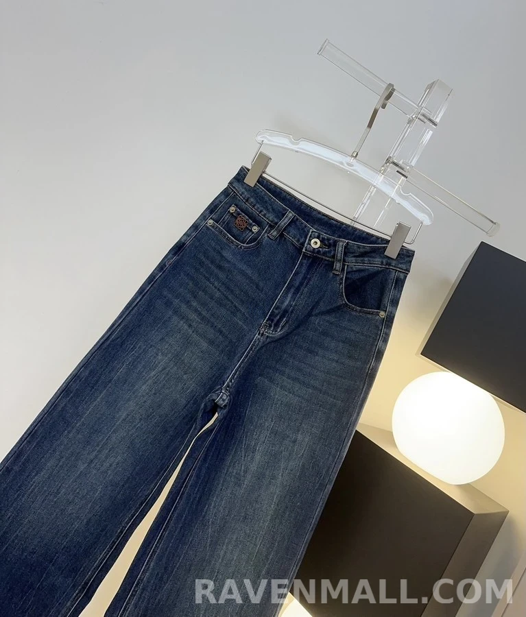 로에베 로에베 로고 와이드 데님 팬츠 상세 이미지