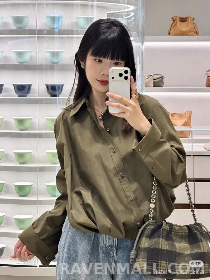 로에베 로에베 비대칭 벨티드 셔츠 상세 이미지