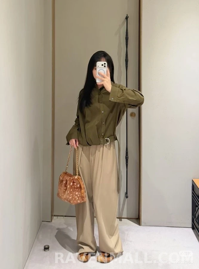 로에베 로에베 비대칭 벨티드 셔츠 상세 이미지
