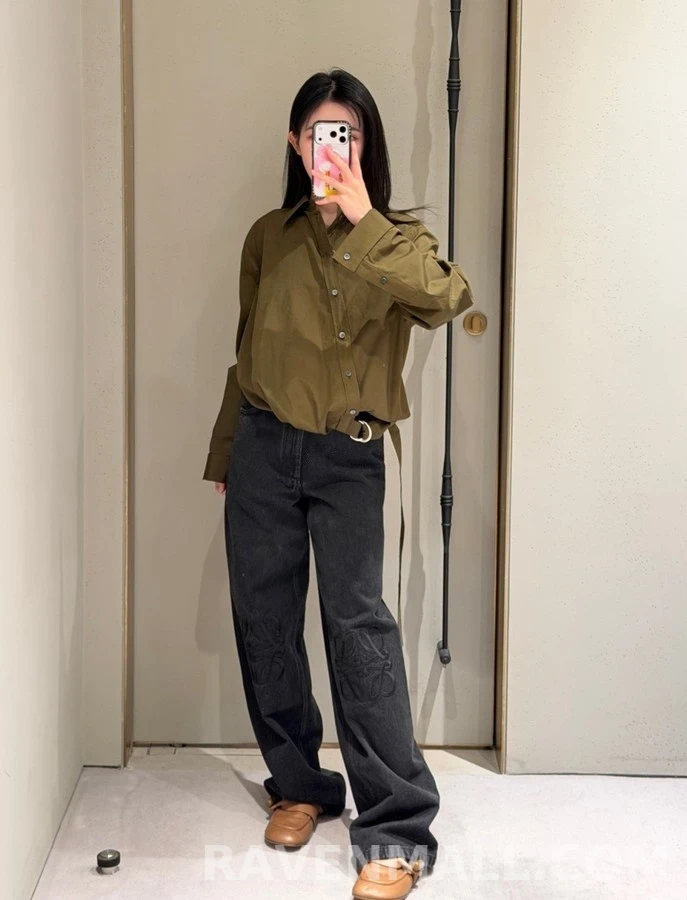 로에베 로에베 비대칭 벨티드 셔츠 상세 이미지
