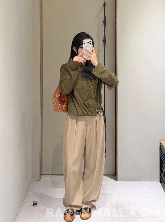 로에베 로에베 비대칭 벨티드 셔츠 상세 이미지