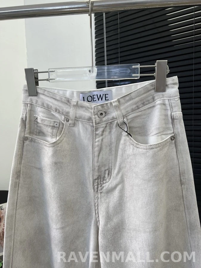 로에베 로에베 빈티지 워싱 와이드 데님 팬츠 상세 이미지