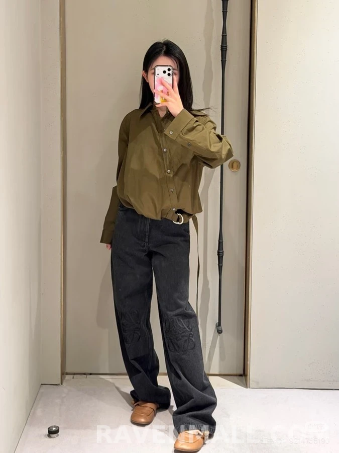 로에베 로에베 사이드 벨트 셔츠 상세 이미지