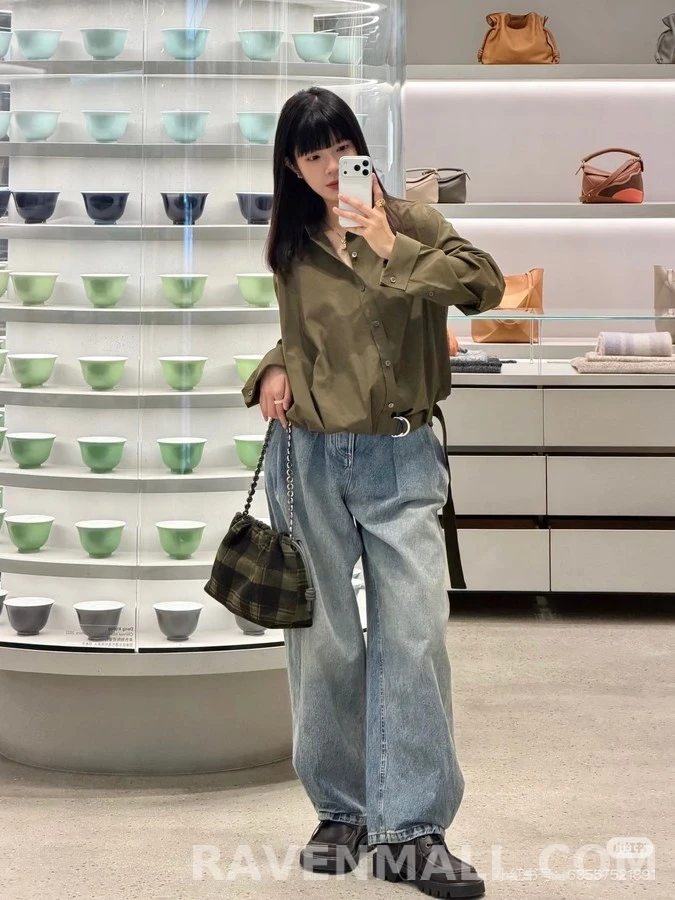 로에베 로에베 사이드 벨트 셔츠 상세 이미지