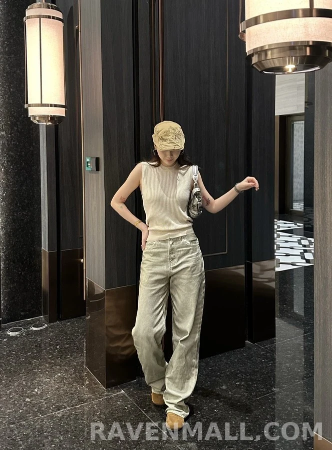 로에베 로에베 스모키 워싱 데님 팬츠 상세 이미지