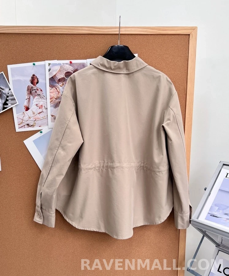 로에베 로에베 아나그램 가죽 패치 카라 자켓 상세 이미지