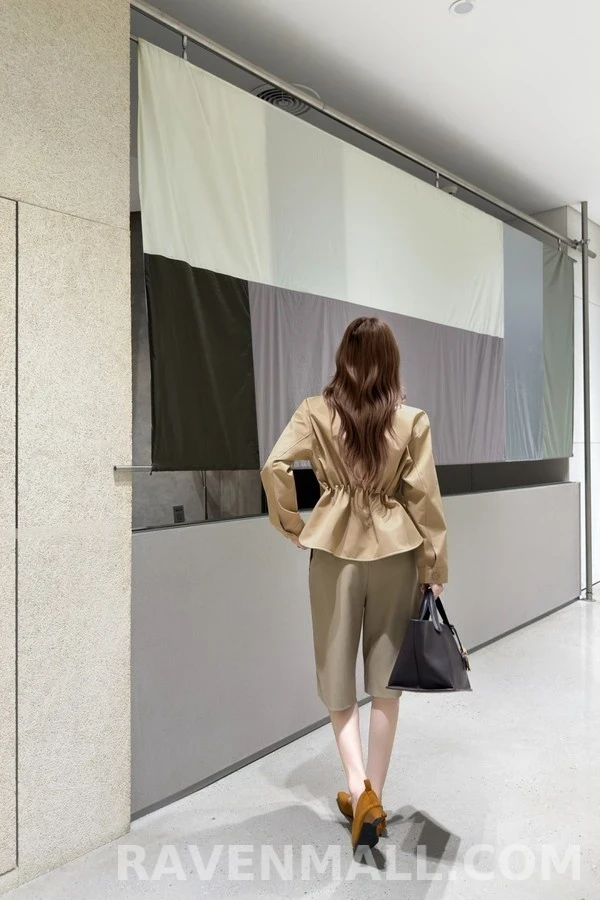 로에베 로에베 아나그램 가죽 패치 카라 자켓 상세 이미지