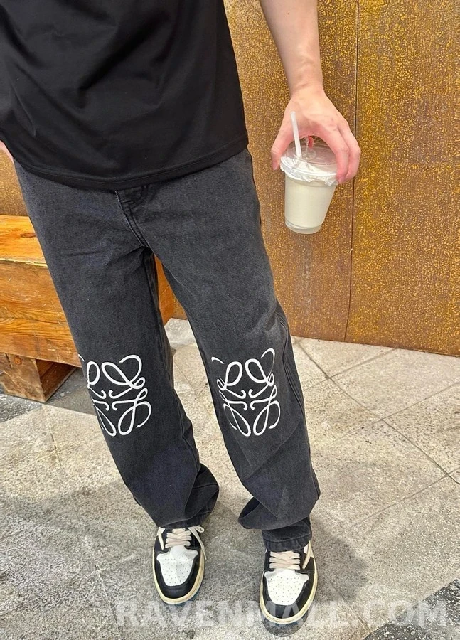 로에베 로에베 아나그램 루즈핏 데님 팬츠 상세 이미지
