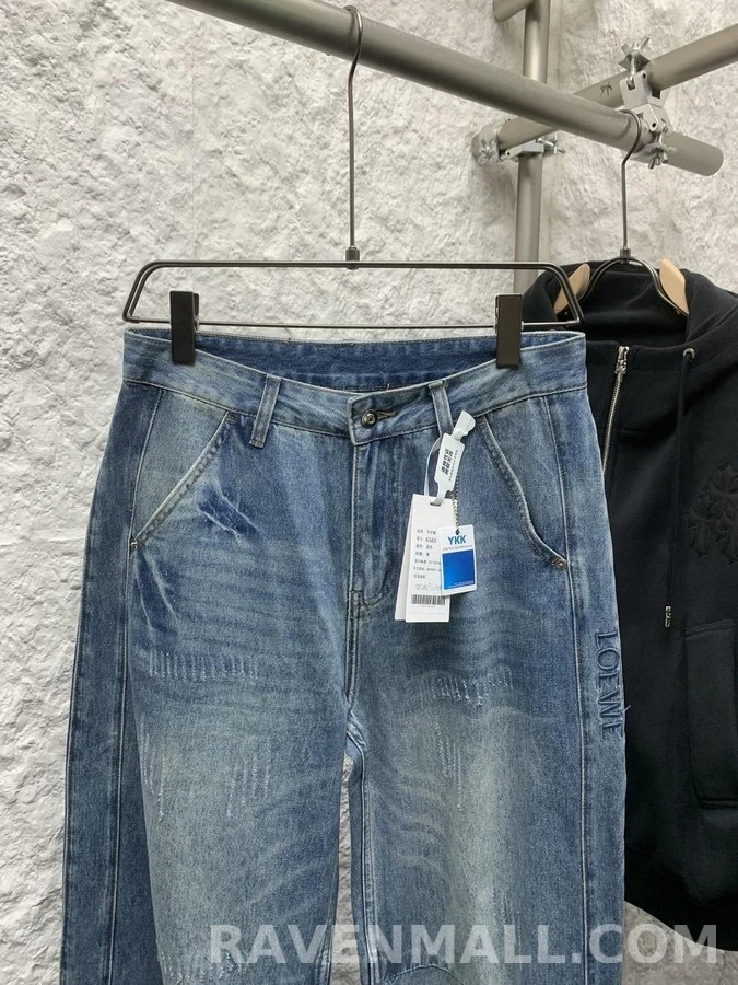 로에베 로에베 아나그램 워시드 데님 팬츠 상세 이미지
