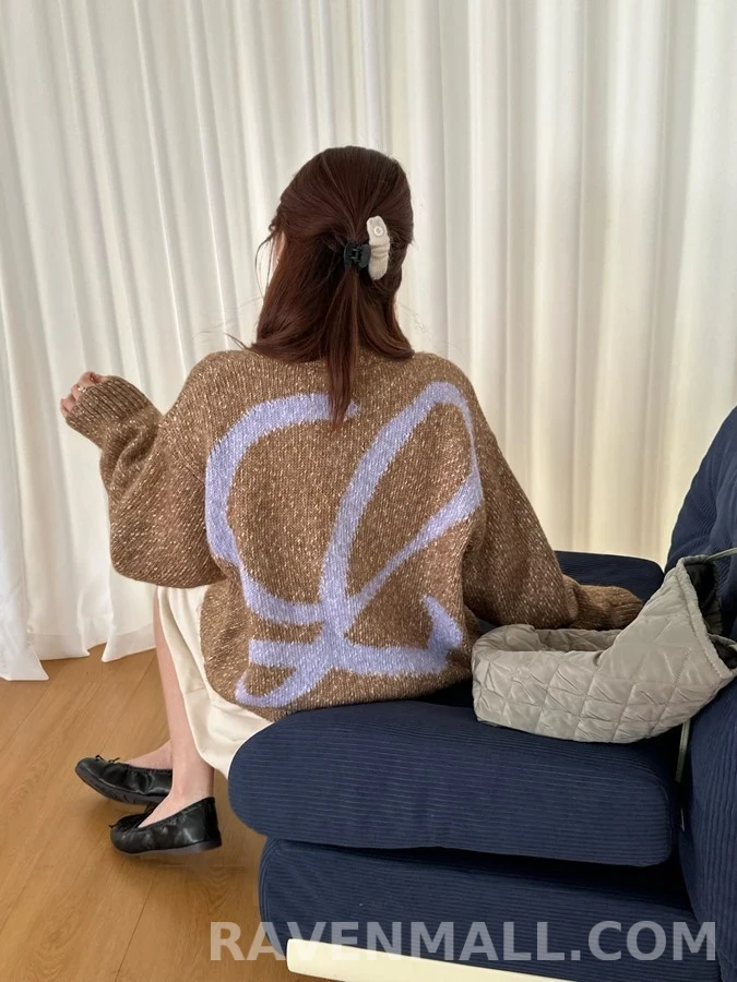 로에베 로에베 아나그램 인타르시아 니트 가디건 상세 이미지