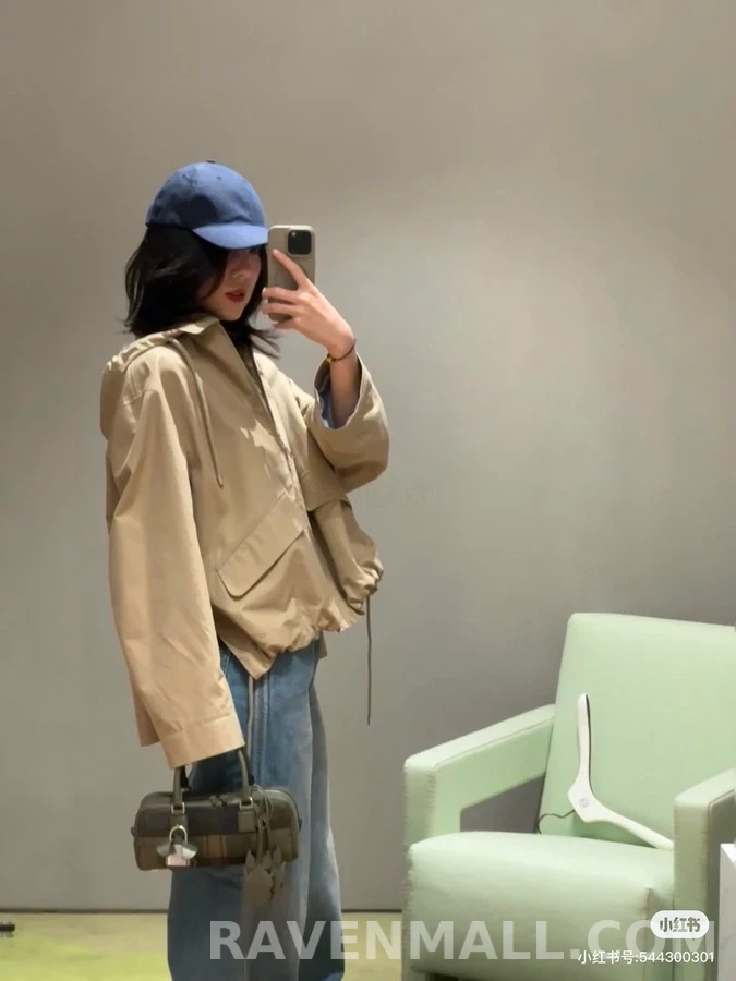 로에베 로에베 아나그램 자수 스트라이프 후드 집업 상세 이미지