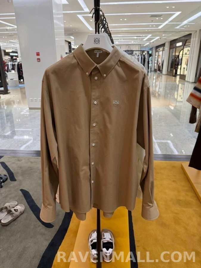 로에베 로에베 아나그램 코튼 트윌 셔츠 상세 이미지