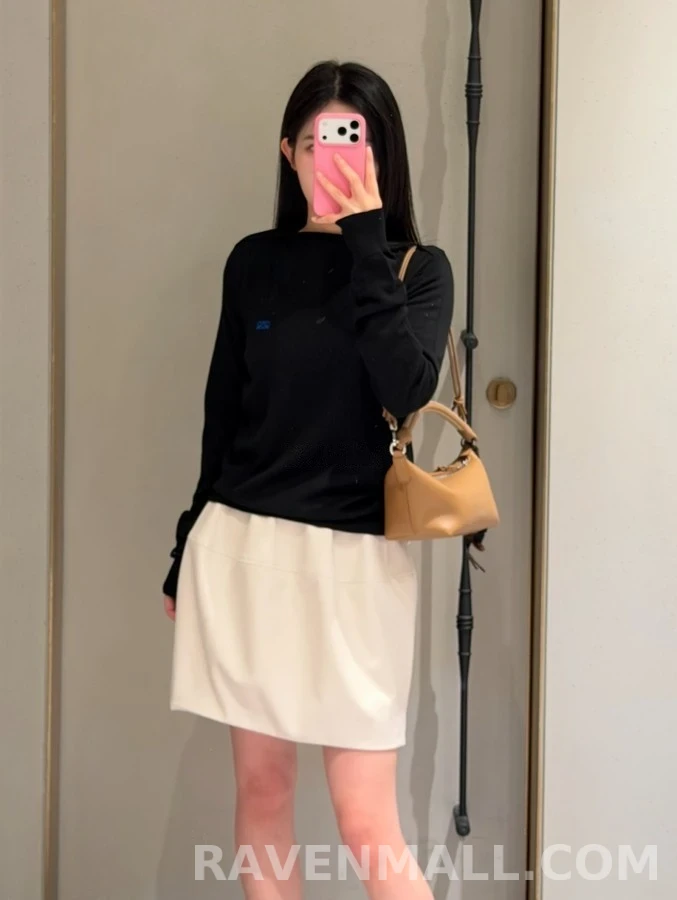 로에베 로에베 아나그램 A라인 미니 스커트 상세 이미지
