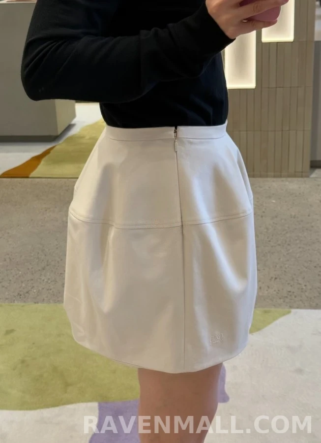 로에베 로에베 아나그램 A라인 미니 스커트 상세 이미지