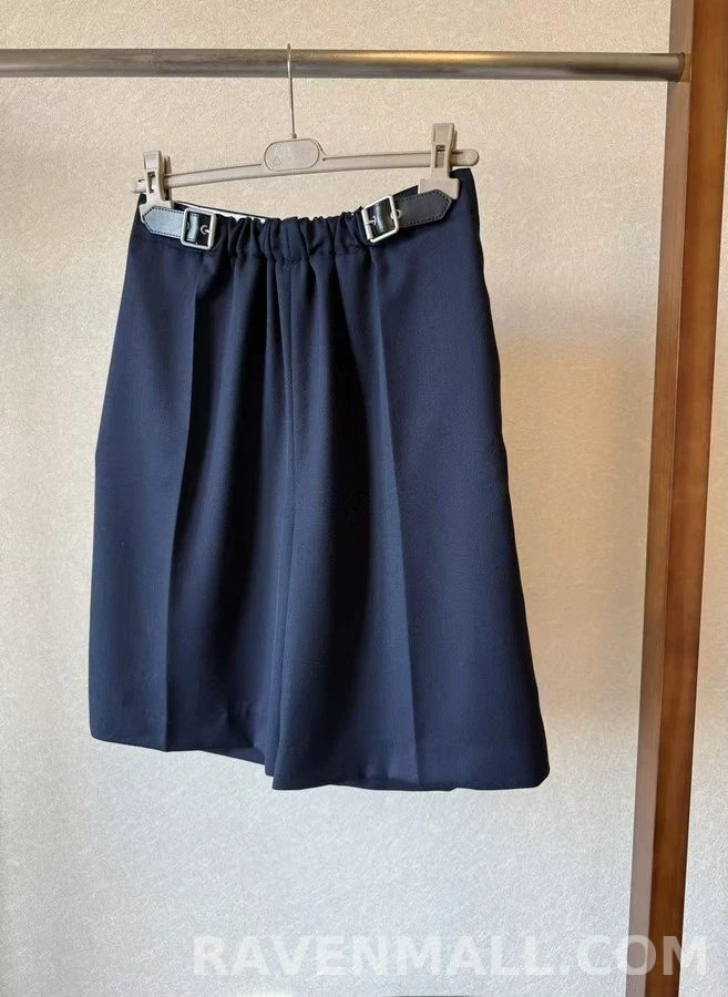 로에베 로에베 옆 허리 가죽 버클 밴딩 팬츠 상세 이미지