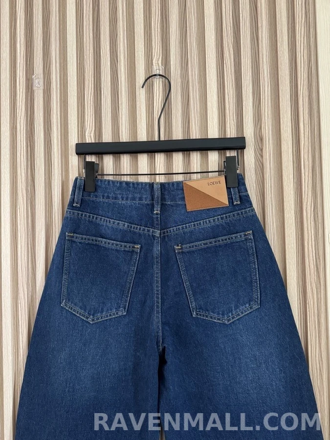 로에베 로에베 워싱 패널 와이드 데님 팬츠 상세 이미지
