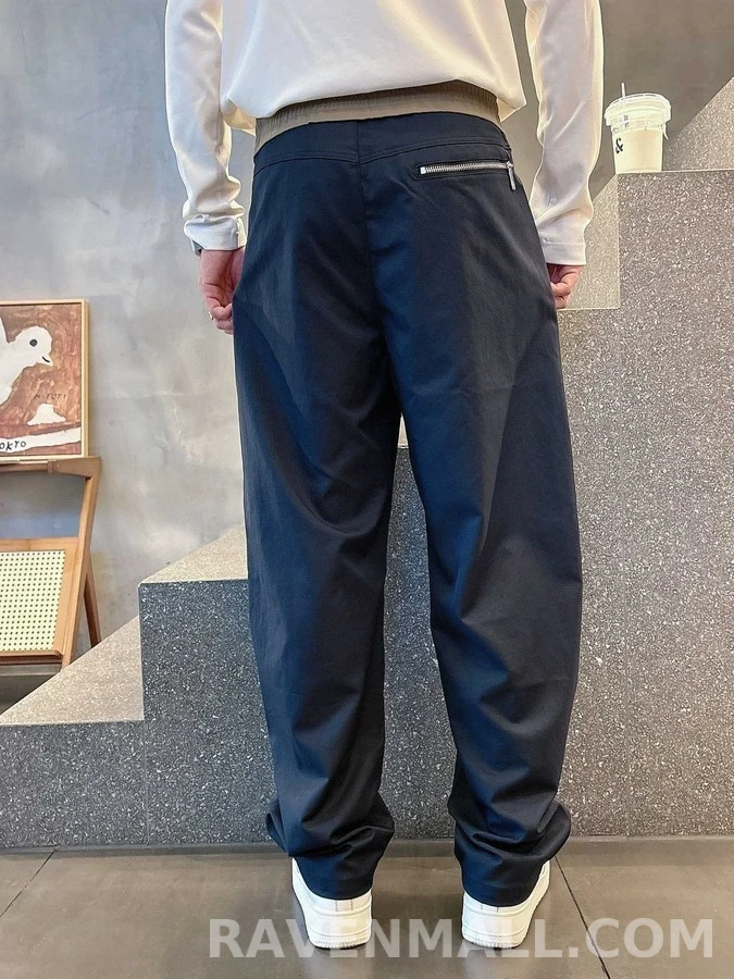 로에베 로에베 자수 배색 드로스트링 팬츠 상세 이미지