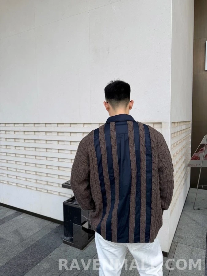 로에베 로에베 케이블 스트라이프 셔츠 상세 이미지