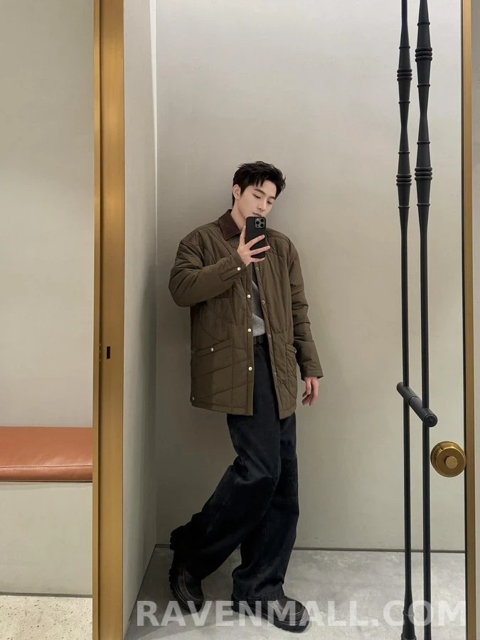 로에베 로에베 퀼티드 패딩 셔츠 재킷 상세 이미지